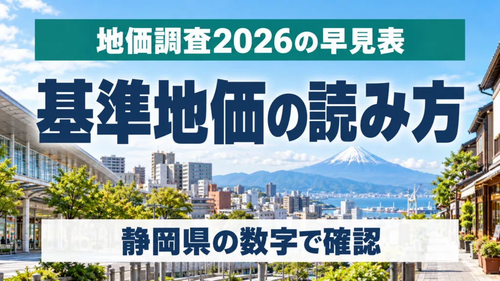 静岡県の基準地価の読み方｜地価調査2026の早見表