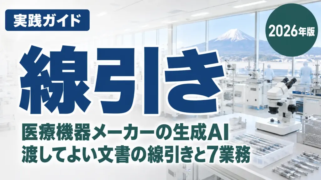 【2026年最新】医療機器メーカーの生成AI活用7業務｜静岡県東部