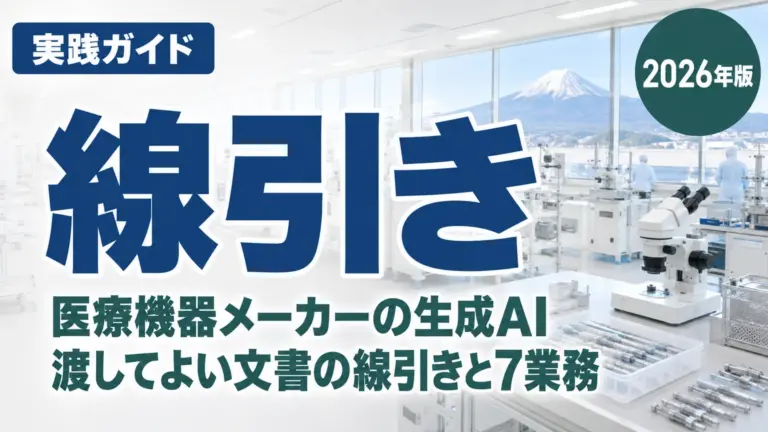 【2026年最新】医療機器メーカーの生成AI活用7業務｜静岡県東部