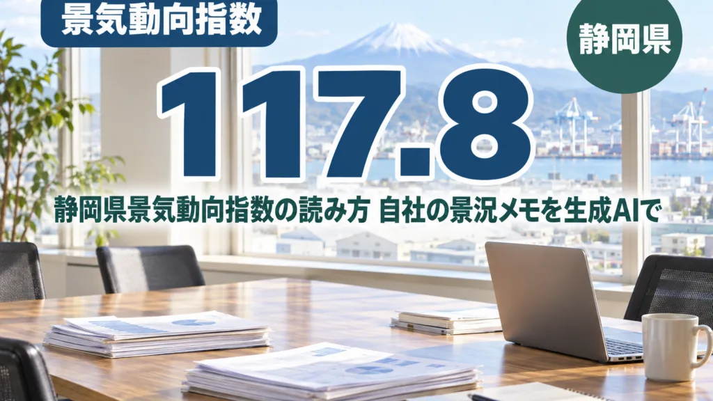 静岡県景気動向指数の読み方｜自社の景況メモを生成AIで