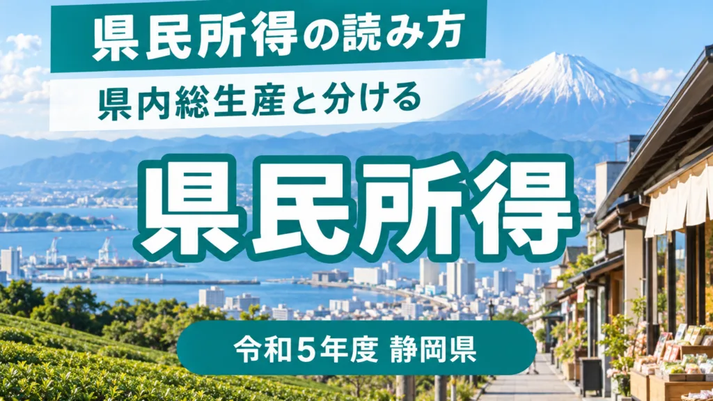 静岡県の県民所得の読み方｜県内総生産との使い分け早見表