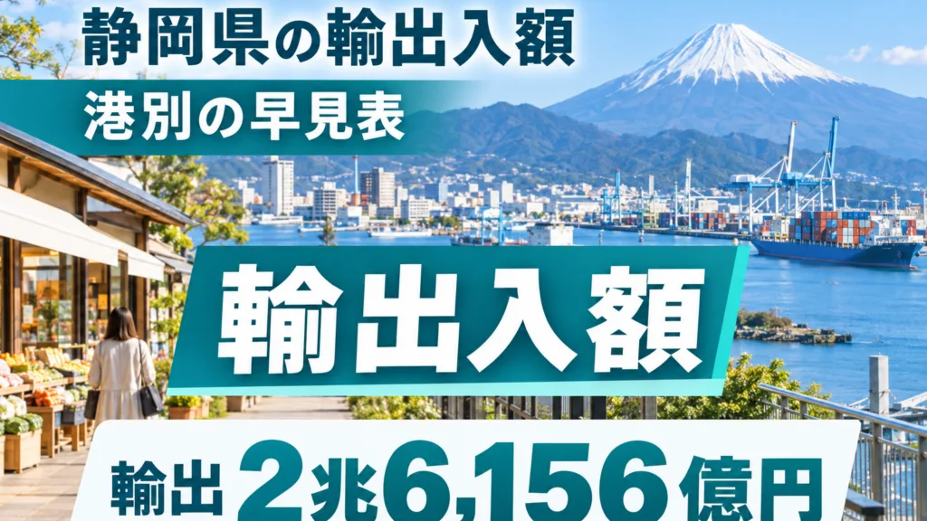 静岡県の輸出入額の早見表｜清水港・御前崎港の貿易統計の読み方