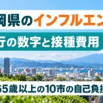 静岡県のインフルエンザの早見表｜流行の数字と65歳以上の接種費用